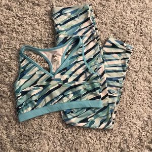 HIGH-WAISTED FULL LENGTH PANTS & SPORTS BRA